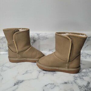Simple Joys by Carter's Kids Toddler Baby Winter Boot Size 5 Faux Fur Khaki